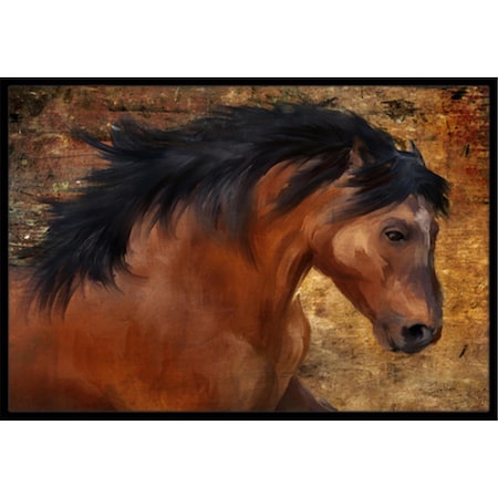 Carolines Treasures Wild Horse Indoor and Outdoor Mat- 24 x 36 in. PTW2027JMAT
